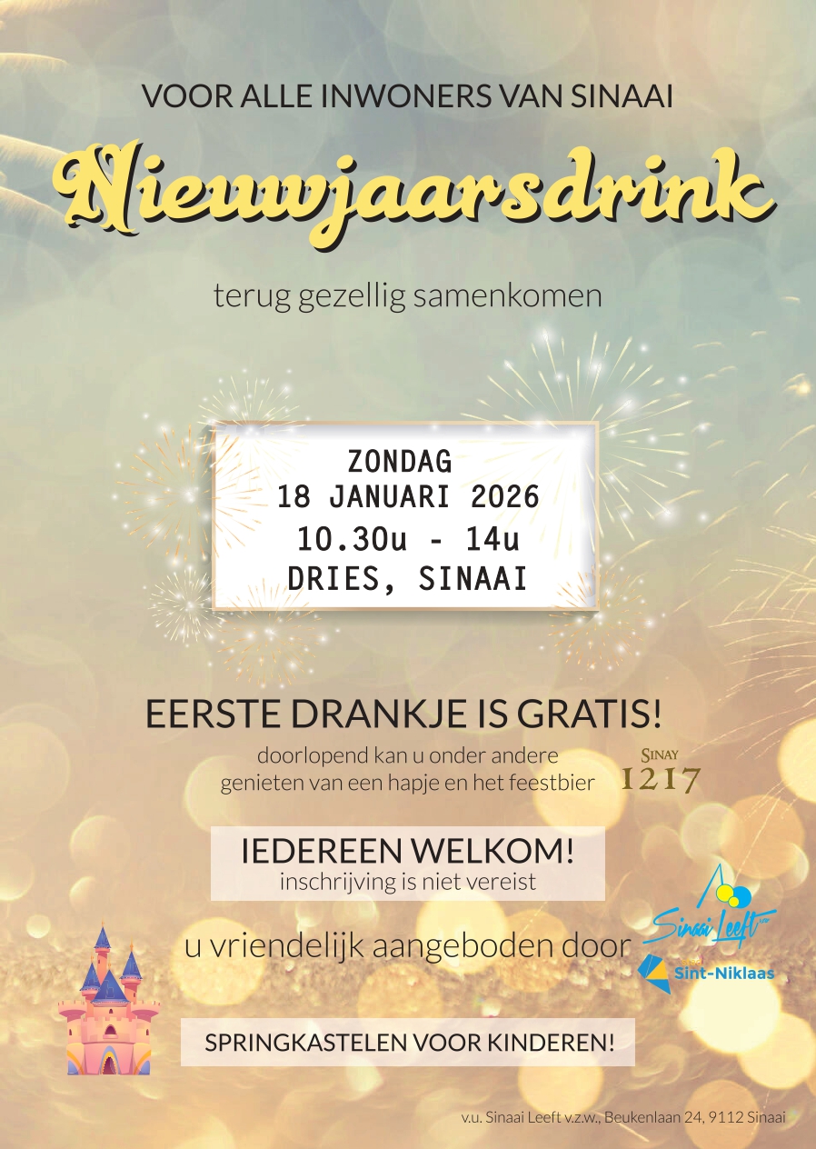 2026 nieuwjaarsreceptie sinaai